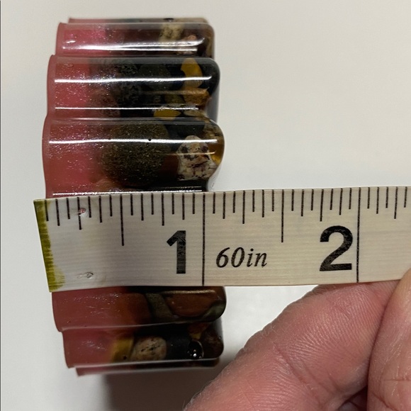 Floral Resin Natural Rock Resin Art Handmade Flower Decor NWOT - Picture 9 of 11